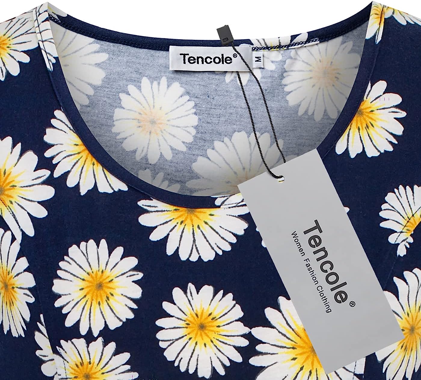 Tencole Womens Short Sleeve Summer Tunic Tops for Leggings Loose Fit Hide Belly Shirts Empire Waist Casual Tops - Image 3